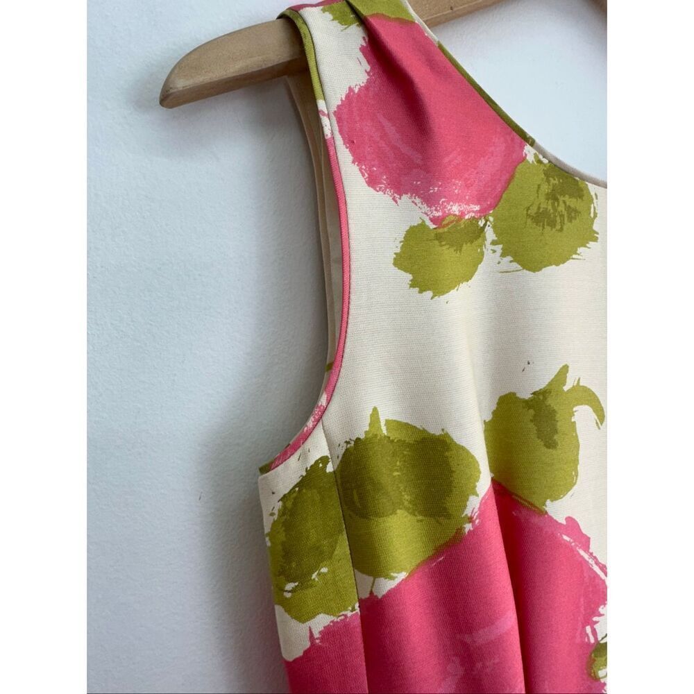 Kate Spade New York Women’s Pink Green Floral Wynn Sleeveless Midi Dress ASO Zoo - Picture 10 of 15
